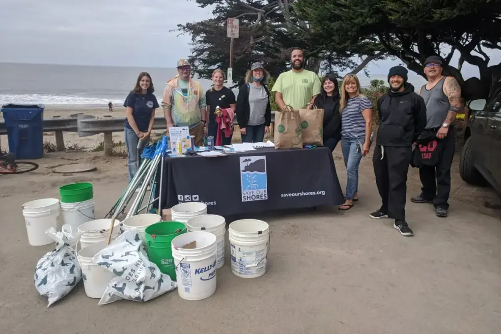 A Save Our Shores beach cleanup