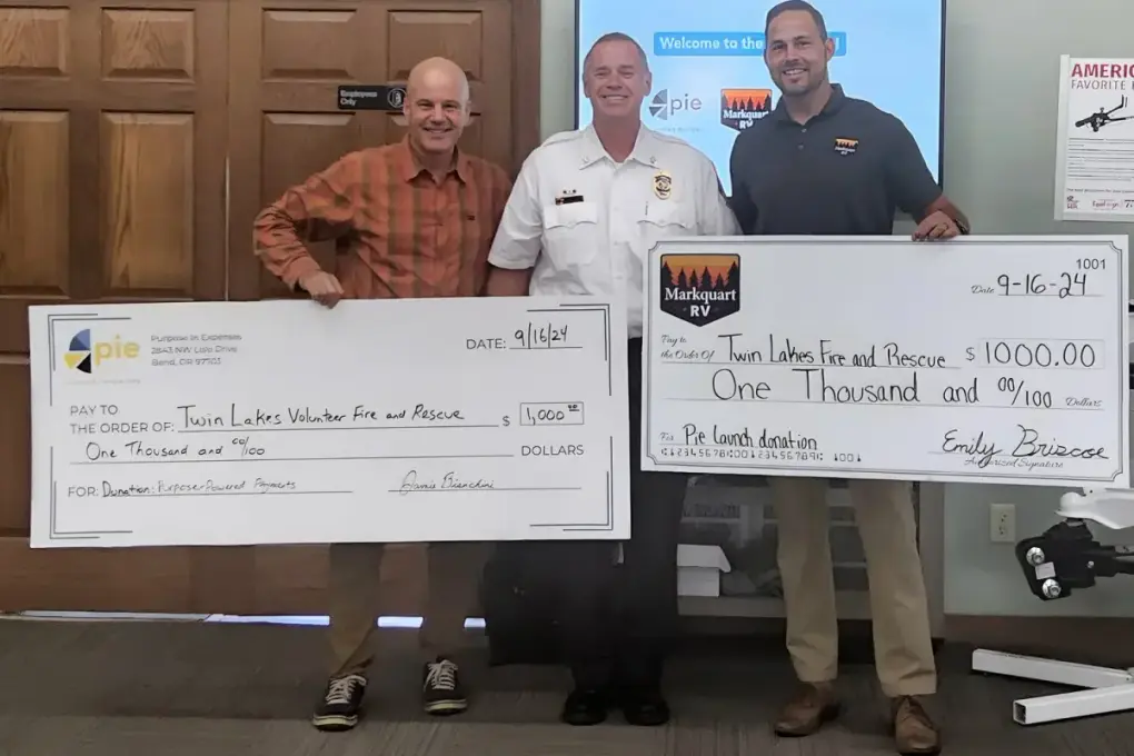 Markquart RV Burlington launch donation to Twin Lakes Fire & Rescue